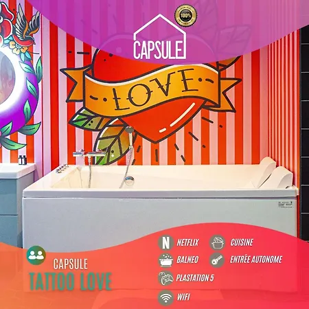 Capsule Tattoo - Balnéo - Playstation 5 - écran Géant Douai