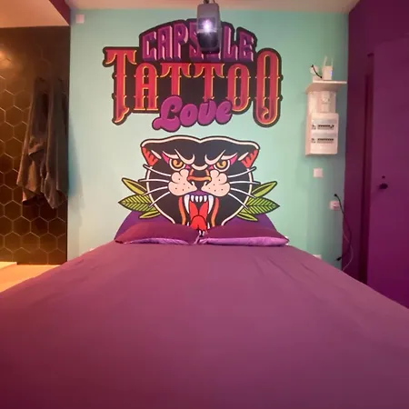 Apartamento Capsule Tattoo - Balnéo - Playstation 5 - écran Géant Douai