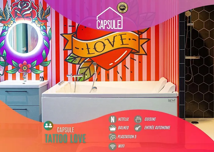 Capsule Tattoo - Balnéo - Playstation 5 - écran Géant Douai